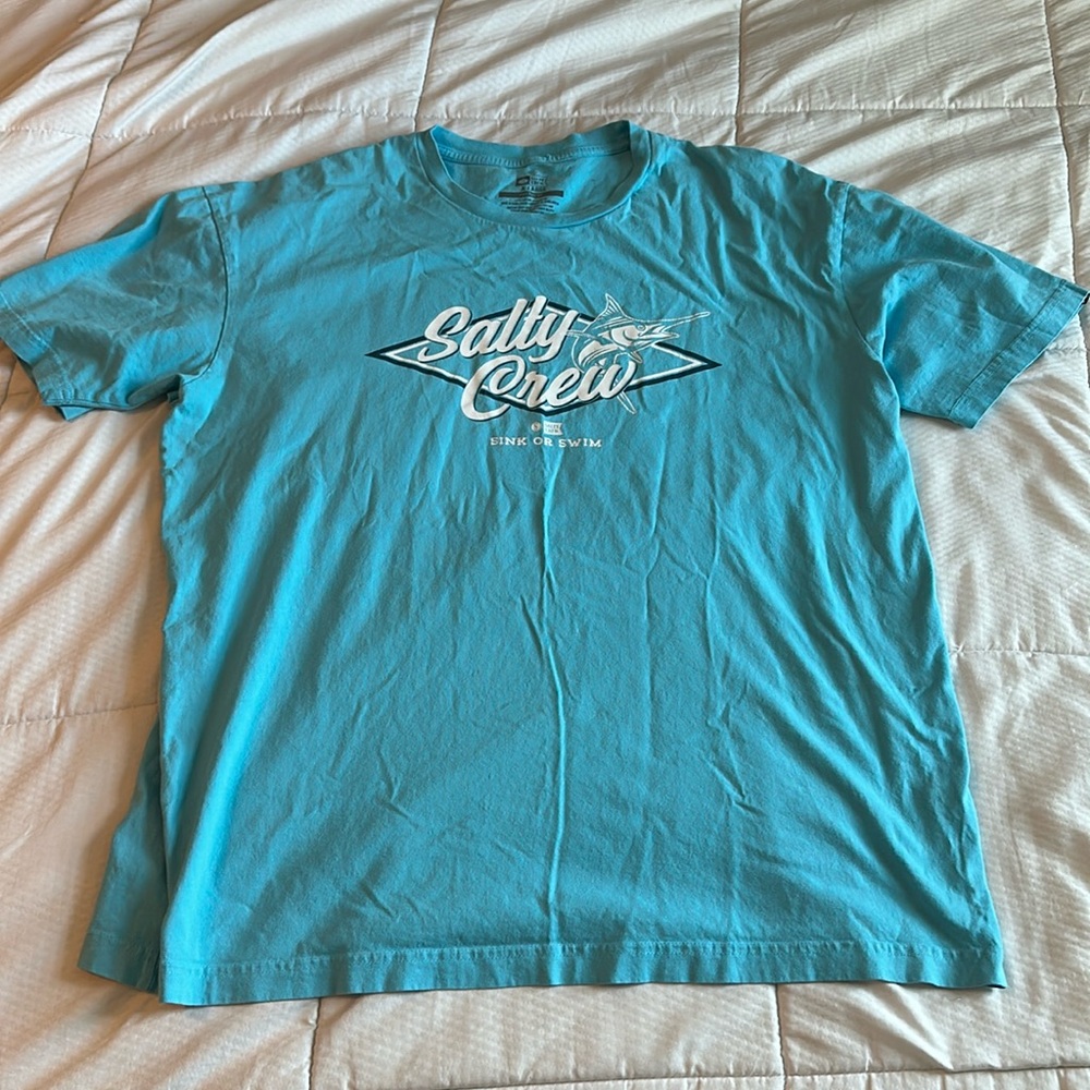 Men’s XL Light Blue Salty Crew Graphic T-Shirt